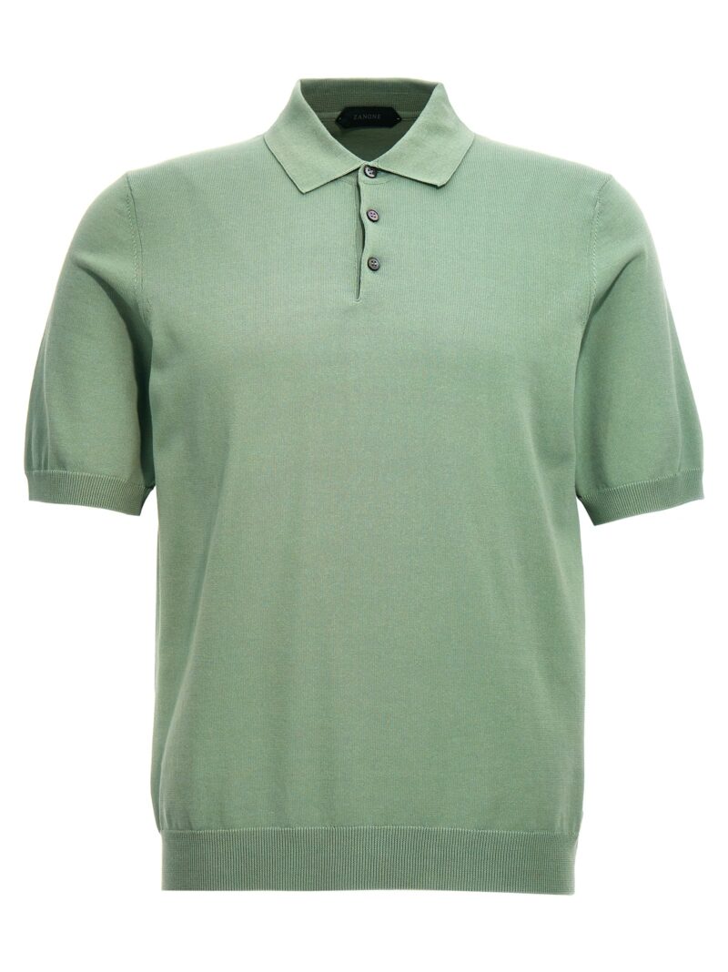Cotton polo shirt ZANONE Green