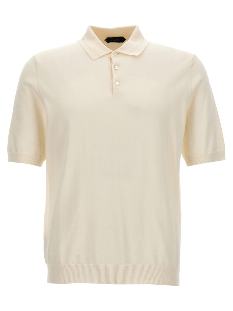 Cotton polo shirt ZANONE White