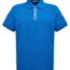 Logo polo shirt MONCLER Light Blue