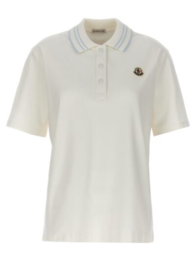 Logo patch polo shirt MONCLER White