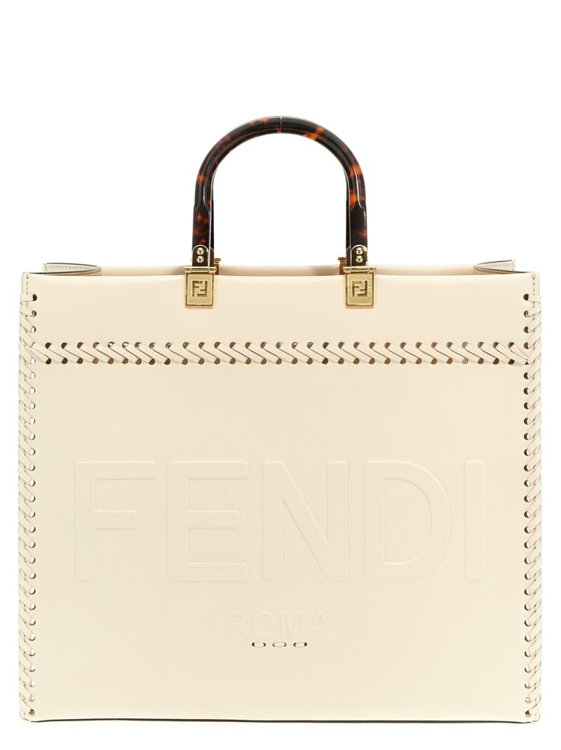 'Fendi Sunshine Medium' shopping bag FENDI White