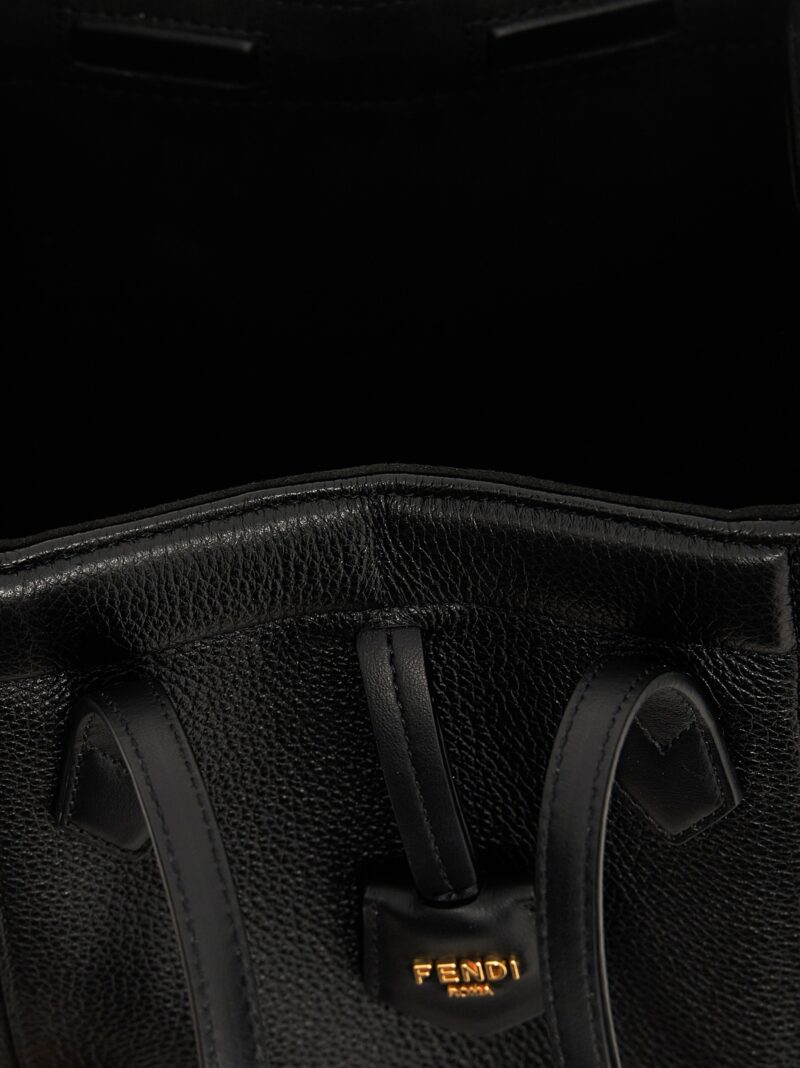 'Fendi Origami Mini' shoulder bag 100% calfskin leather (Bos Taurus) FENDI Black