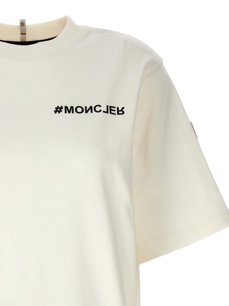 Logo print T-shirt Woman MONCLER GRENOBLE White