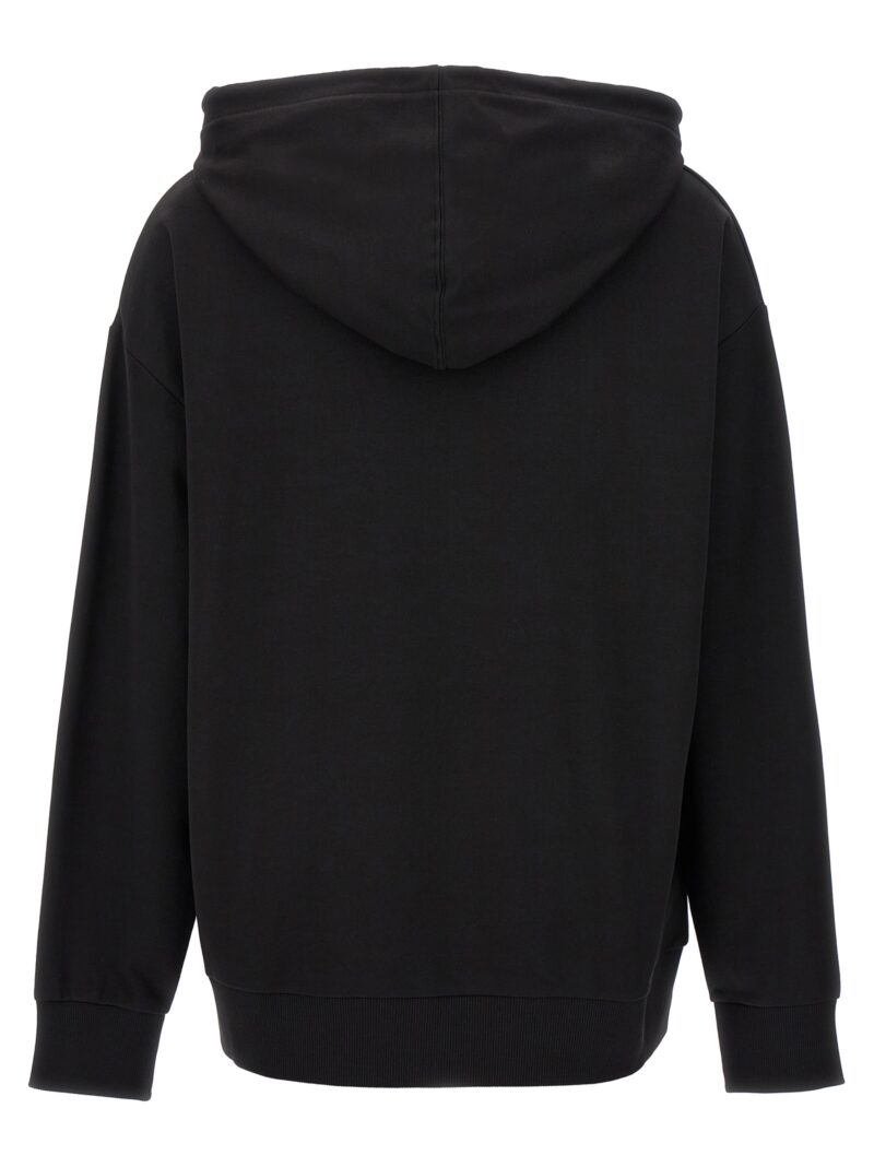 Lgoo embroidery hoodie 8G0001689A1K999 MONCLER Black