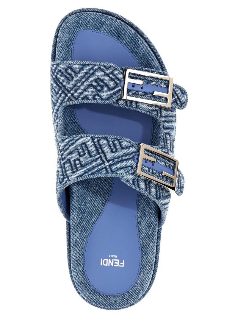 'Fendi feel' sandals 100% cotton FENDI Light Blue