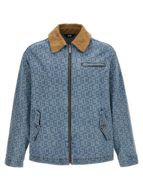 'Monogram' jacket GCDS Light Blue