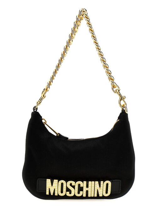 Logo handbag MOSCHINO Black