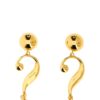 'Question Mark' earrings MOSCHINO Gold