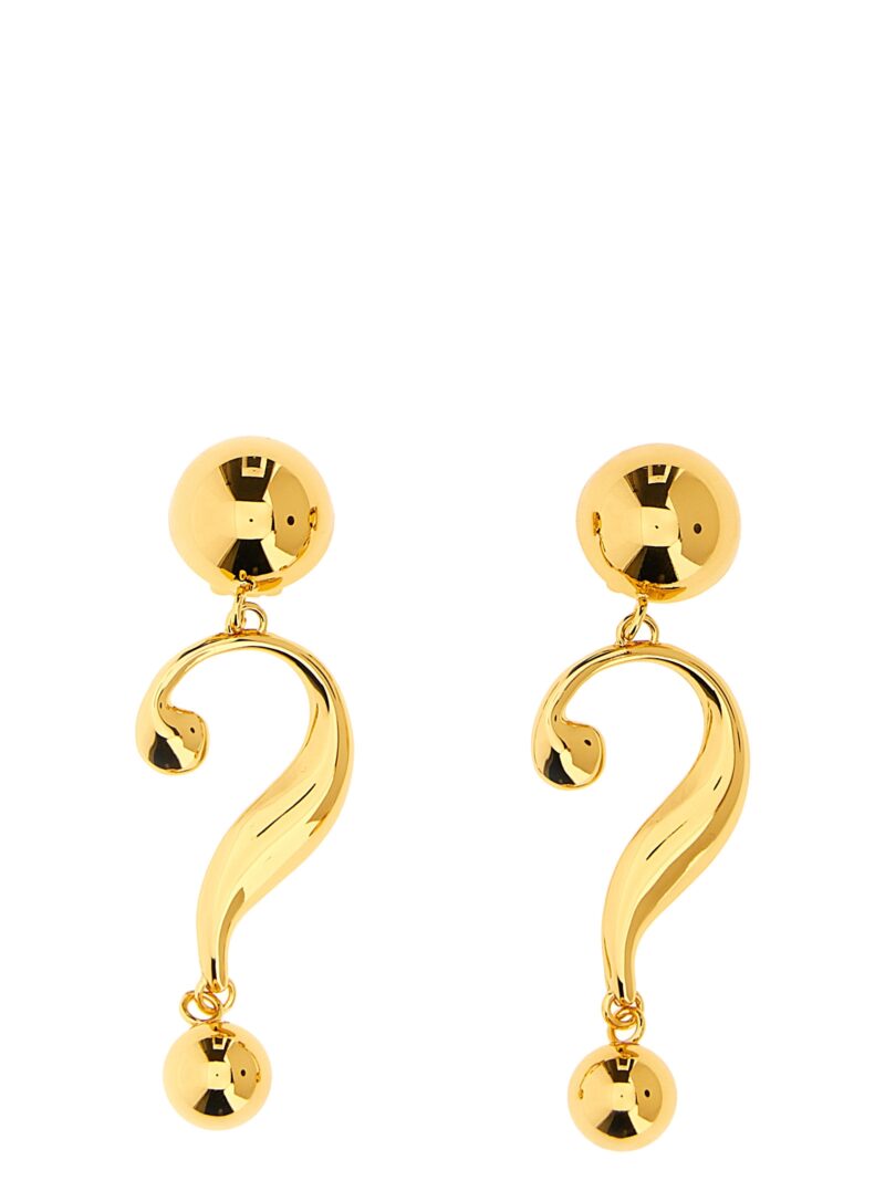 'Question Mark' earrings MOSCHINO Gold