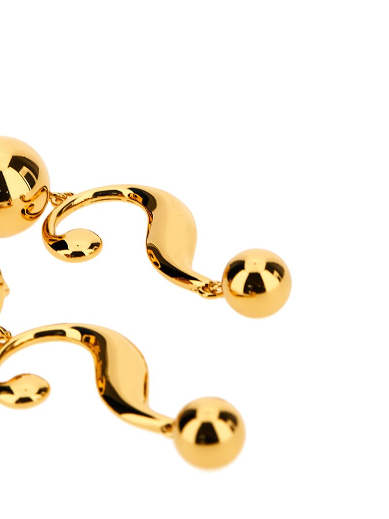 'Question Mark' earrings Woman MOSCHINO Gold