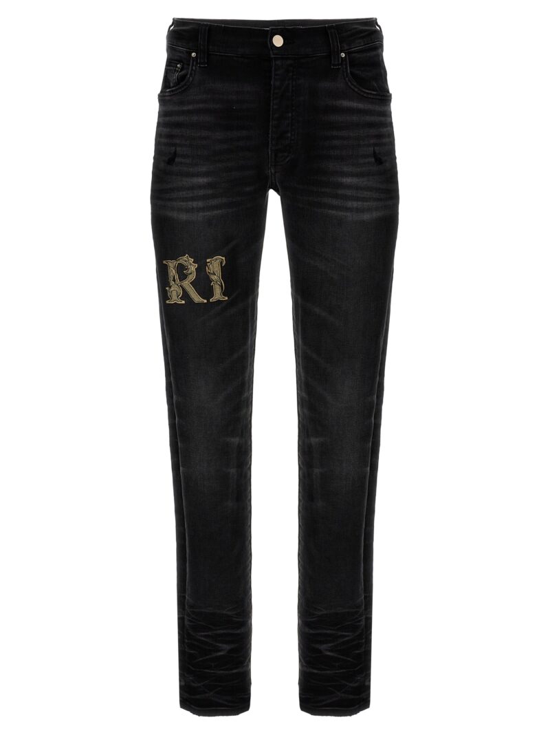 'Baroque logo' jeans AMIRI Black
