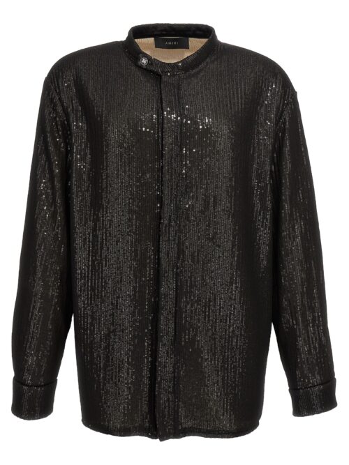 'O/S Tab Collar' shirt AMIRI Black