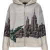 'Angel Over The City' hoodie WHO DECIDES WAR Gray