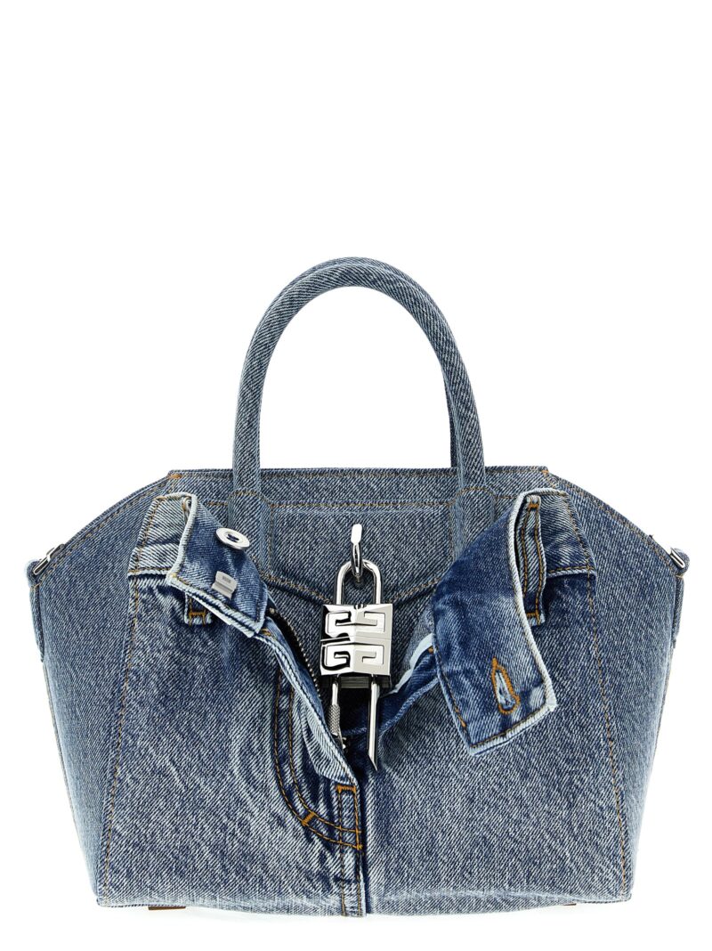 'Antigona Lock' mini handbag GIVENCHY Light Blue