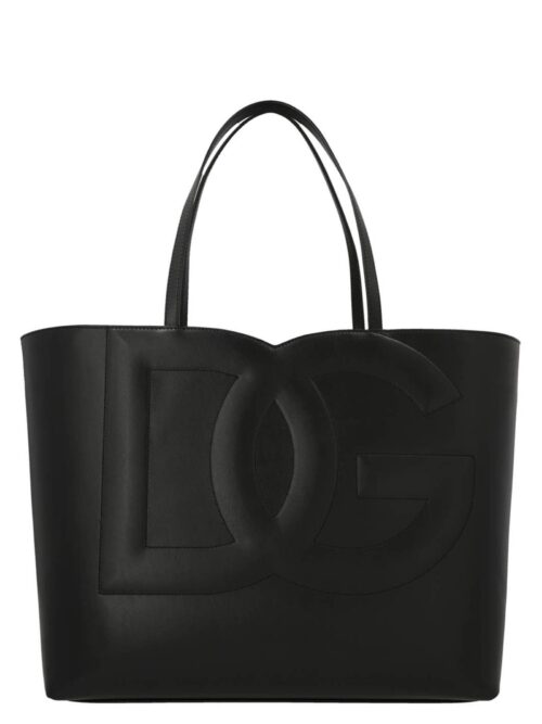 'Logo' midi shopping bag DOLCE & GABBANA Black