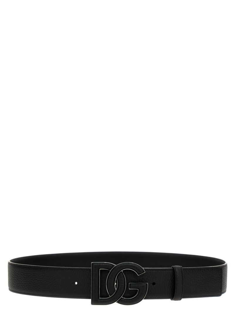 Logo leather belt DOLCE & GABBANA Black