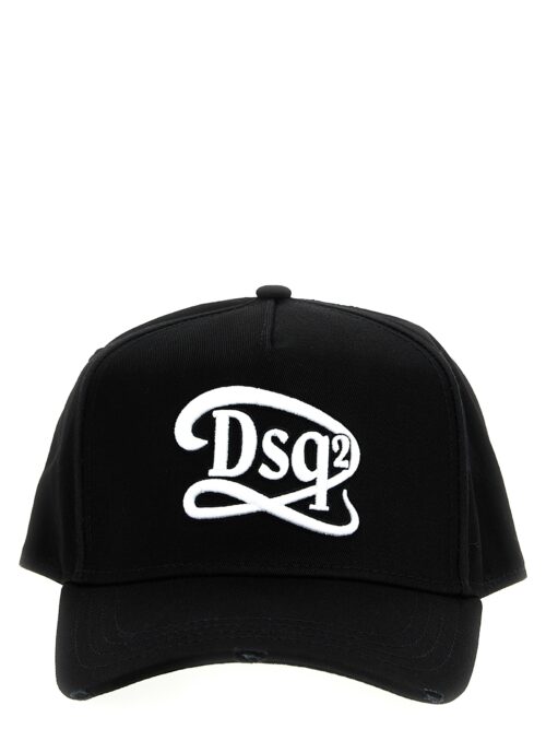 Logo embroidery cap DSQUARED2 White/Black