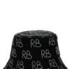 Sequin logo bucket hat RUSLAN BAGINSKIY Black