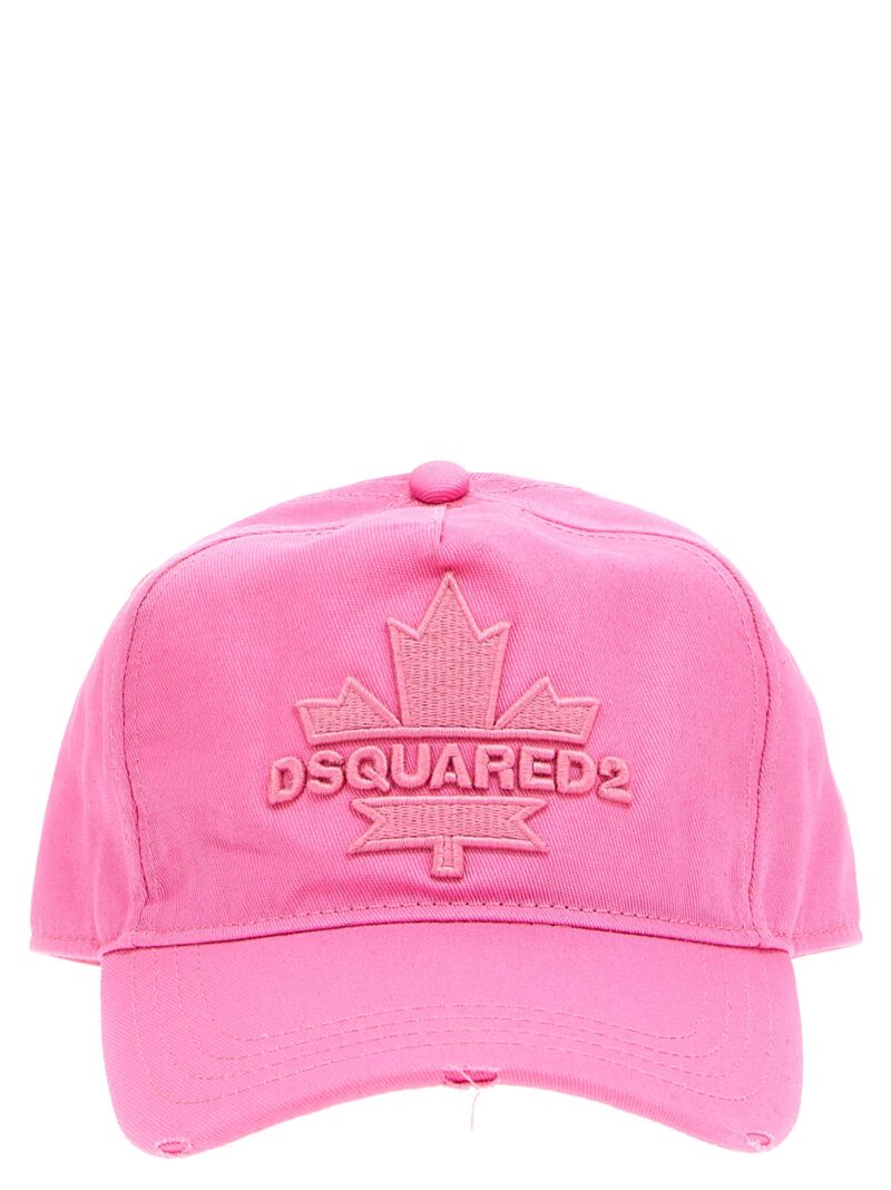Logo embroidery baseball cap DSQUARED2 Pink