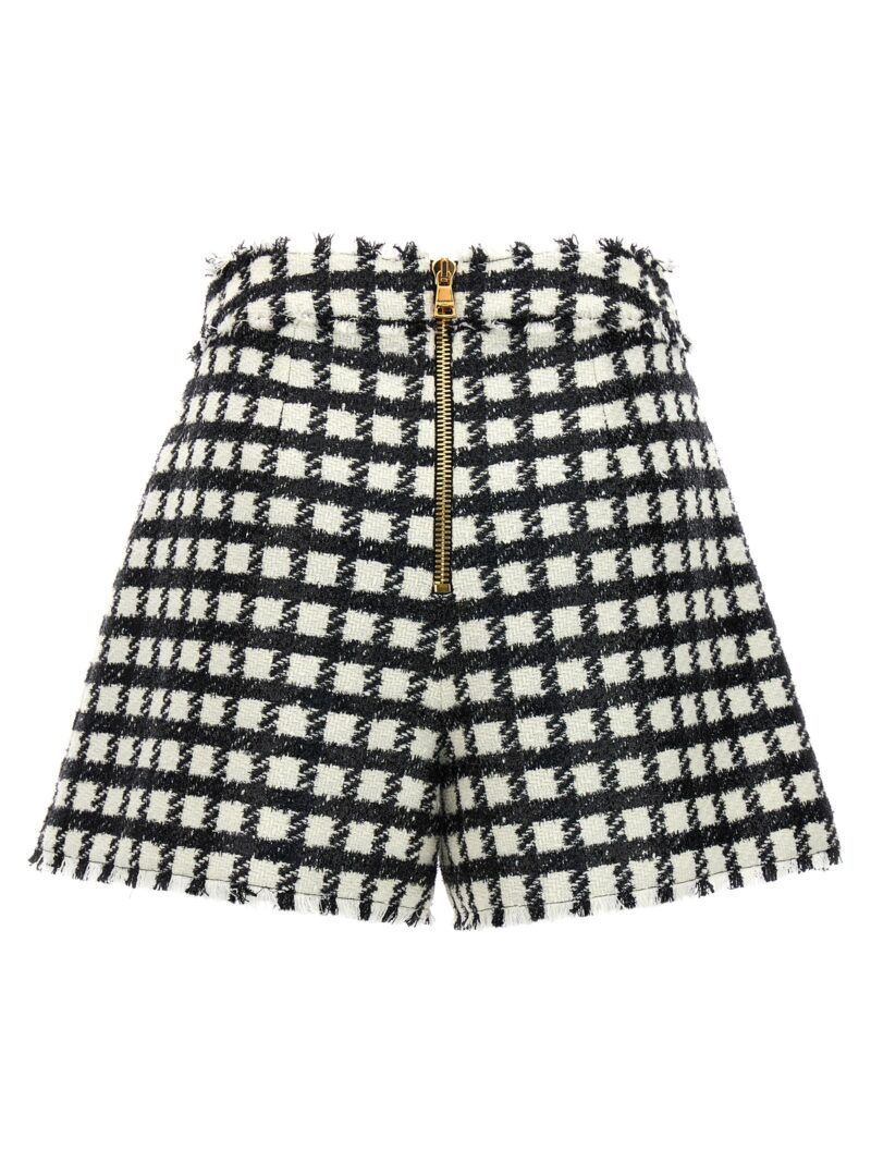 Tweed shorts BF1PA314WB93GFE BALMAIN White/Black