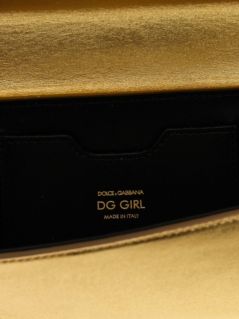 'DG Girls' crossbody bag 90% lamb leather 10% calf leather DOLCE & GABBANA Gold