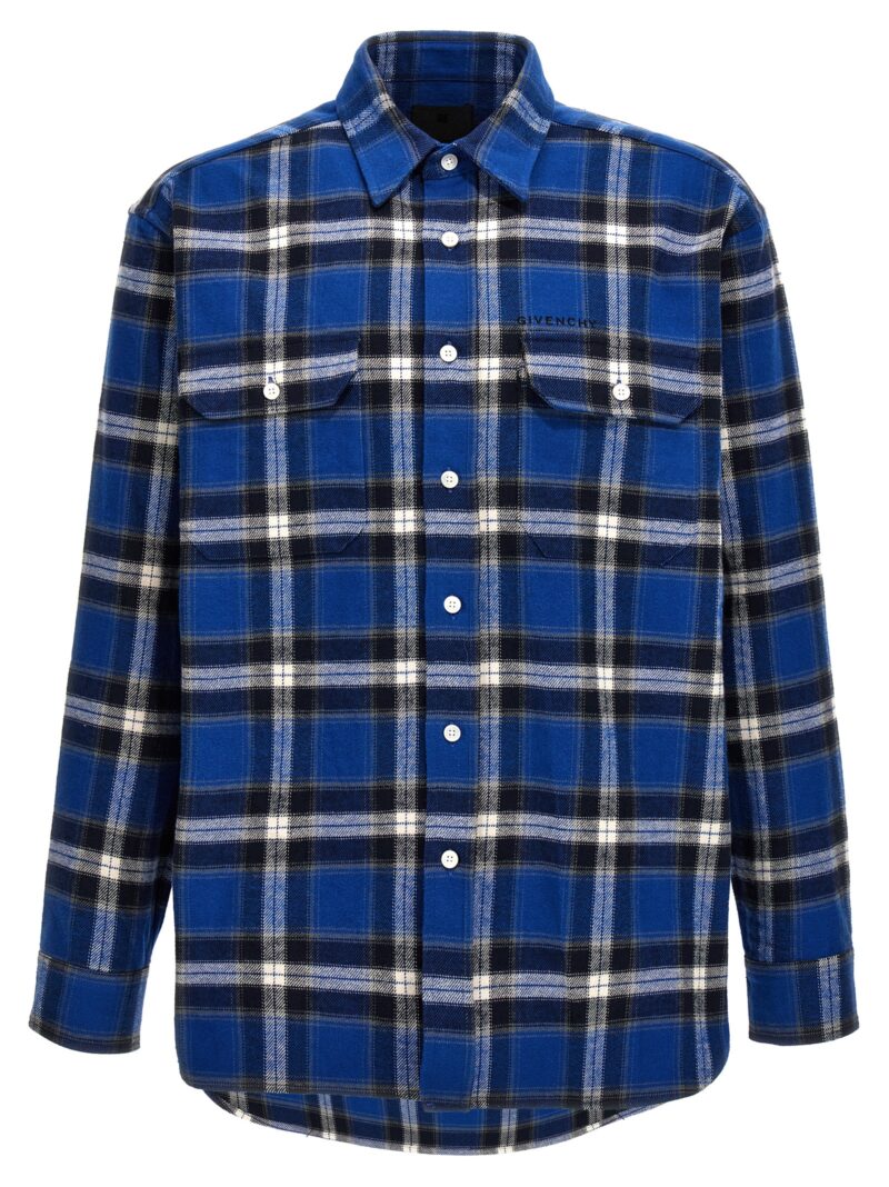 Check flannel shirt GIVENCHY Blue