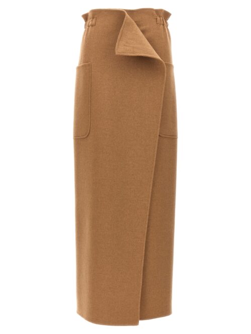 'Carbone' long skirt MAX MARA Brown