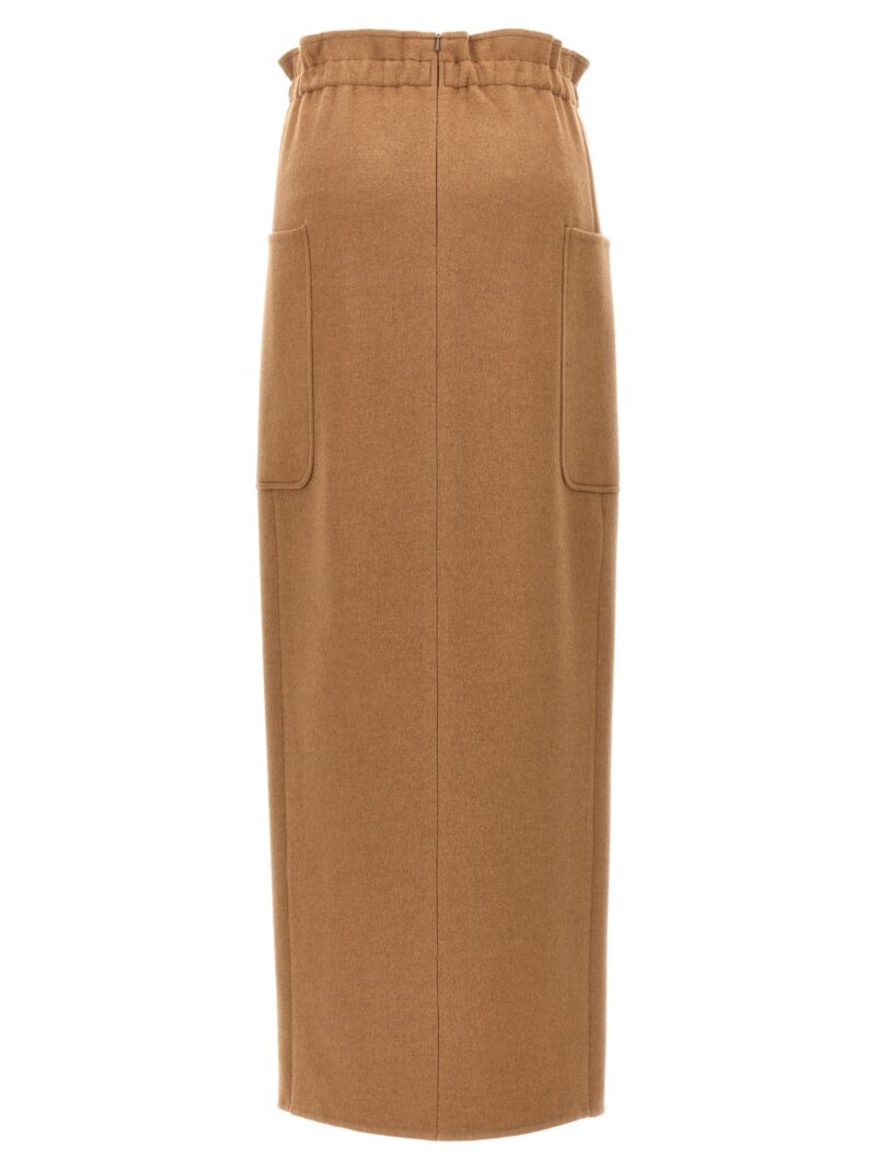 'Carbone' long skirt CARBONE001 MAX MARA Brown