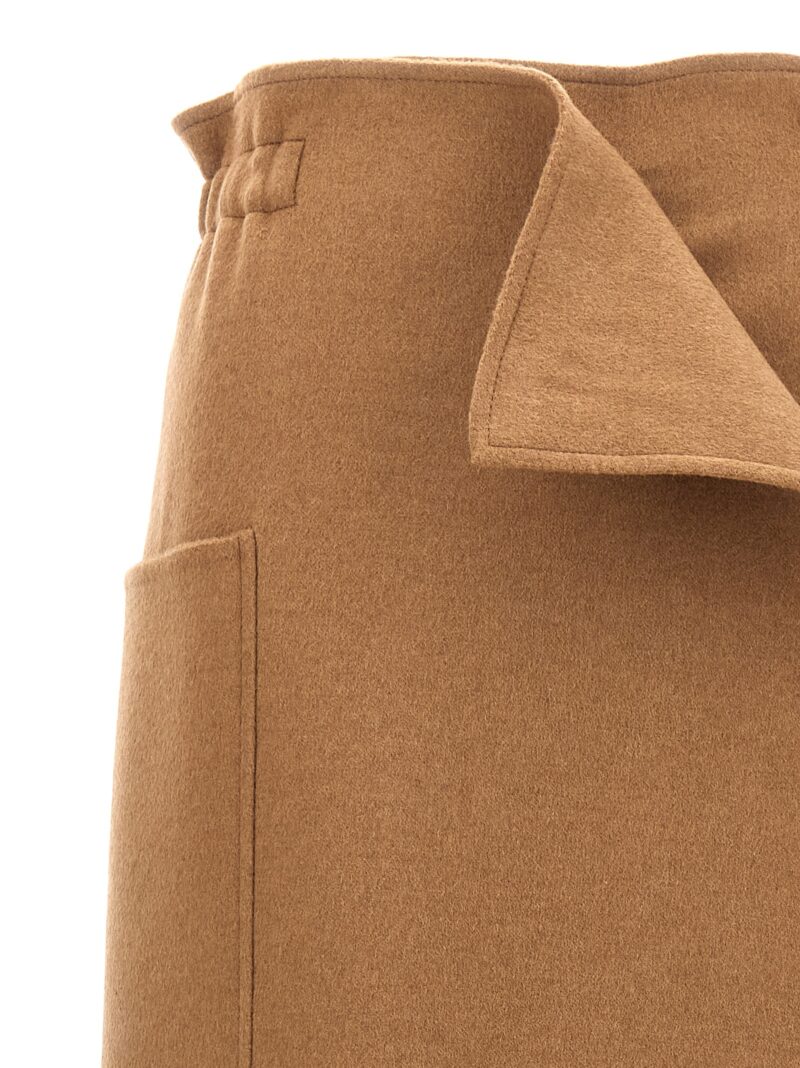 'Carbone' long skirt Woman MAX MARA Brown