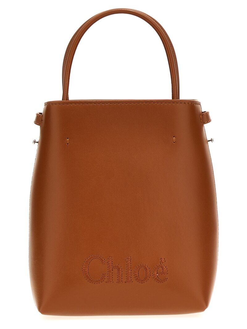 'Micro Chloe Sense' bucket bag CHLOÉ Brown