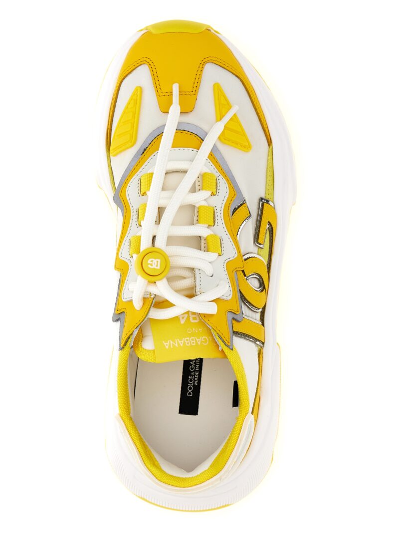 'Daymaster' sneakers 84% viscose 10% leather 6% polyamide DOLCE & GABBANA Yellow