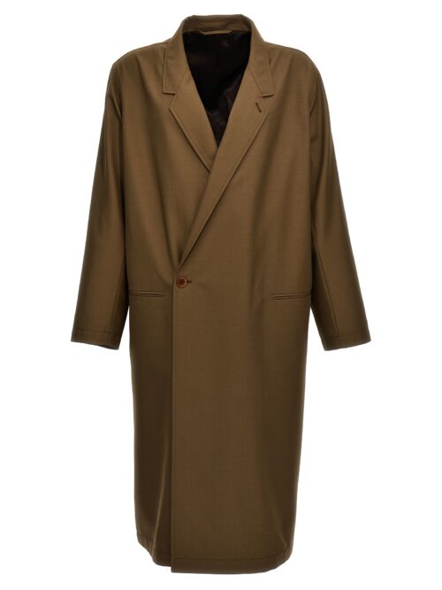 'Asymmetric' coat LEMAIRE Brown