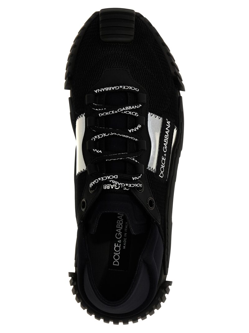 'Ns1' sneakers 38% polyamide 29% leather 19% polyester 9% polyurethane 5% elastane DOLCE & GABBANA Black