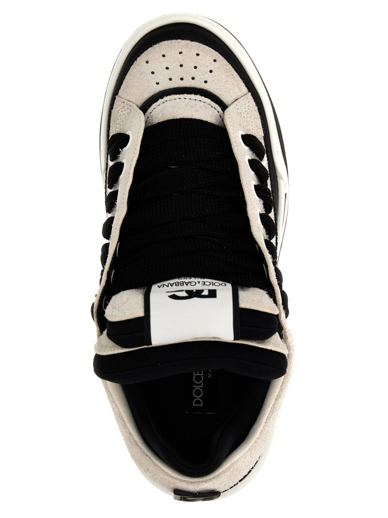 'New Roma' sneakers 80% leather 10% polyamide 10% elastane DOLCE & GABBANA White/Black