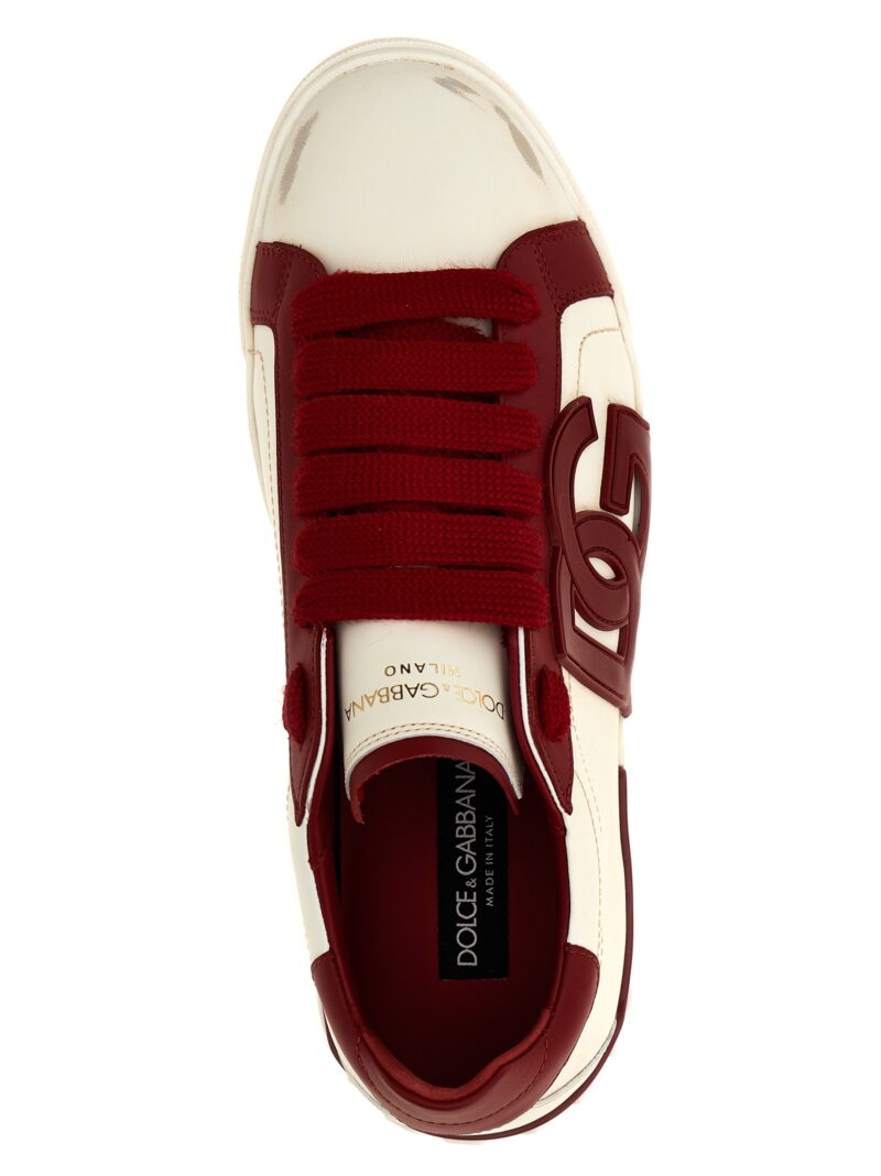 'Portofino Vintage' sneakers Spring Summer 2024 DOLCE & GABBANA Bordeaux