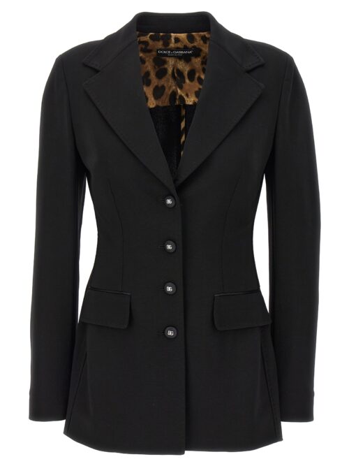 Single-breasted turlington blazer DOLCE & GABBANA Black