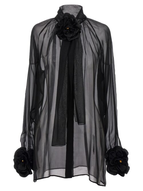 Rose chiffon shirt DOLCE & GABBANA Black