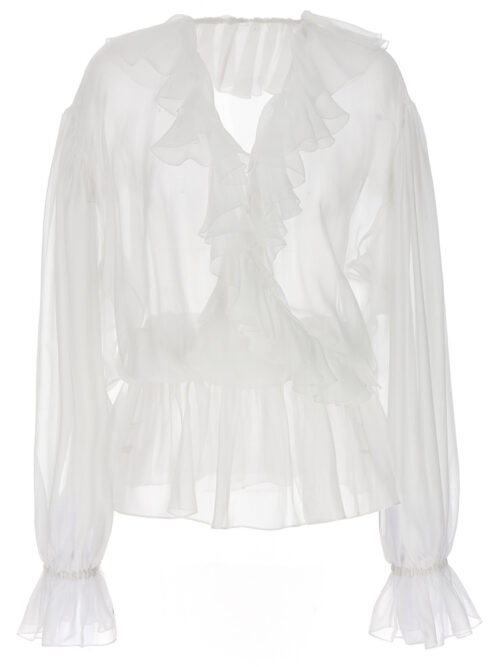 Ruffle blouse DOLCE & GABBANA White