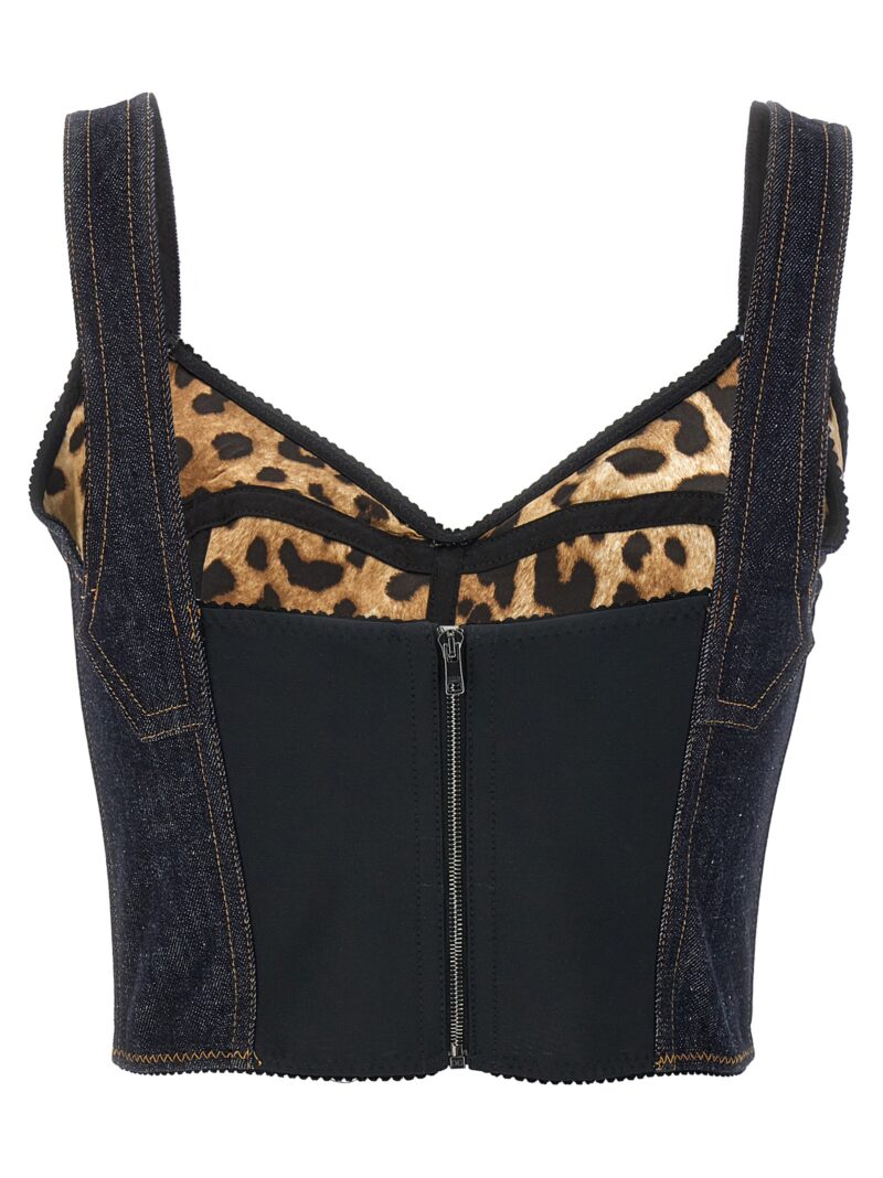 Denim corset top F7W98DG8KQ3S9001 DOLCE & GABBANA Blue