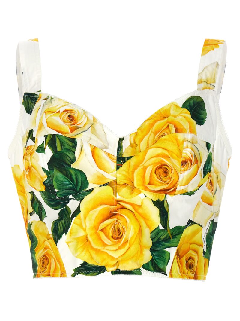 'Rose Gialle' bustier top DOLCE & GABBANA Multicolor