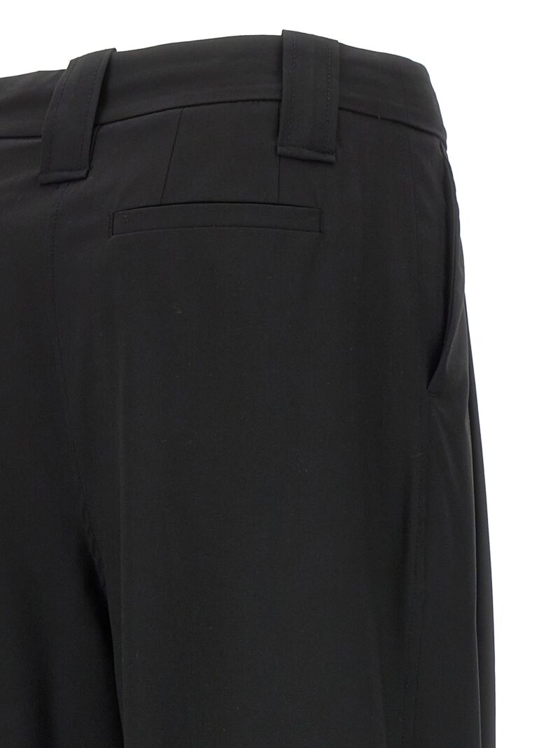 Loose pence pants 48% viscose 44% polyester 5% ea 3% polyester GANNI Black