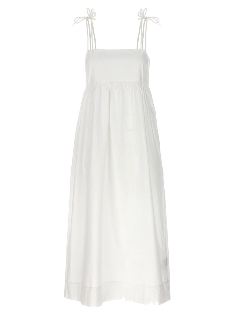 Bow midi dress GANNI White