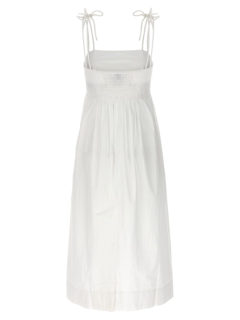 Bow midi dress F9353151 GANNI White