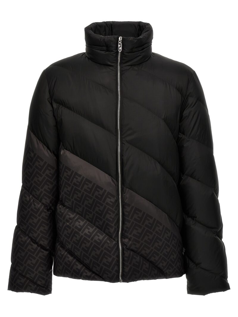 'Fendi diagonal' down jacket FENDI Black