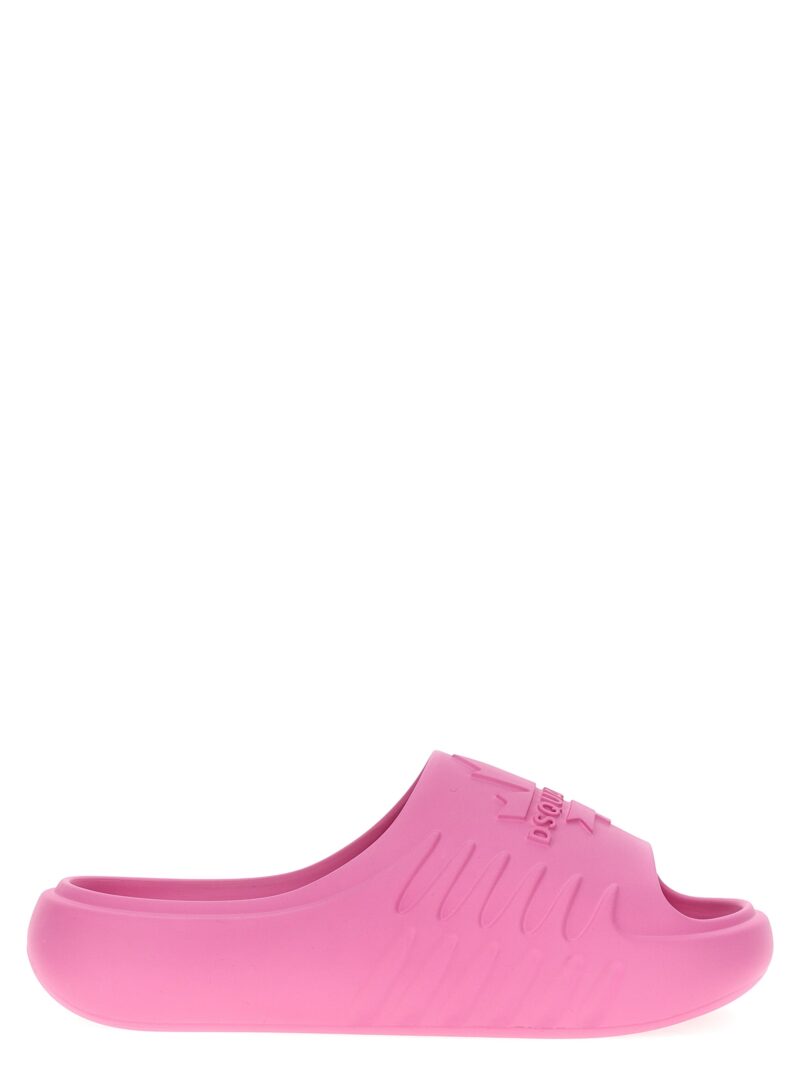 'Dsquared2 Leaf' slides DSQUARED2 Pink