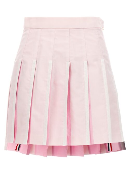 Pleated oxford skirt THOM BROWNE Pink