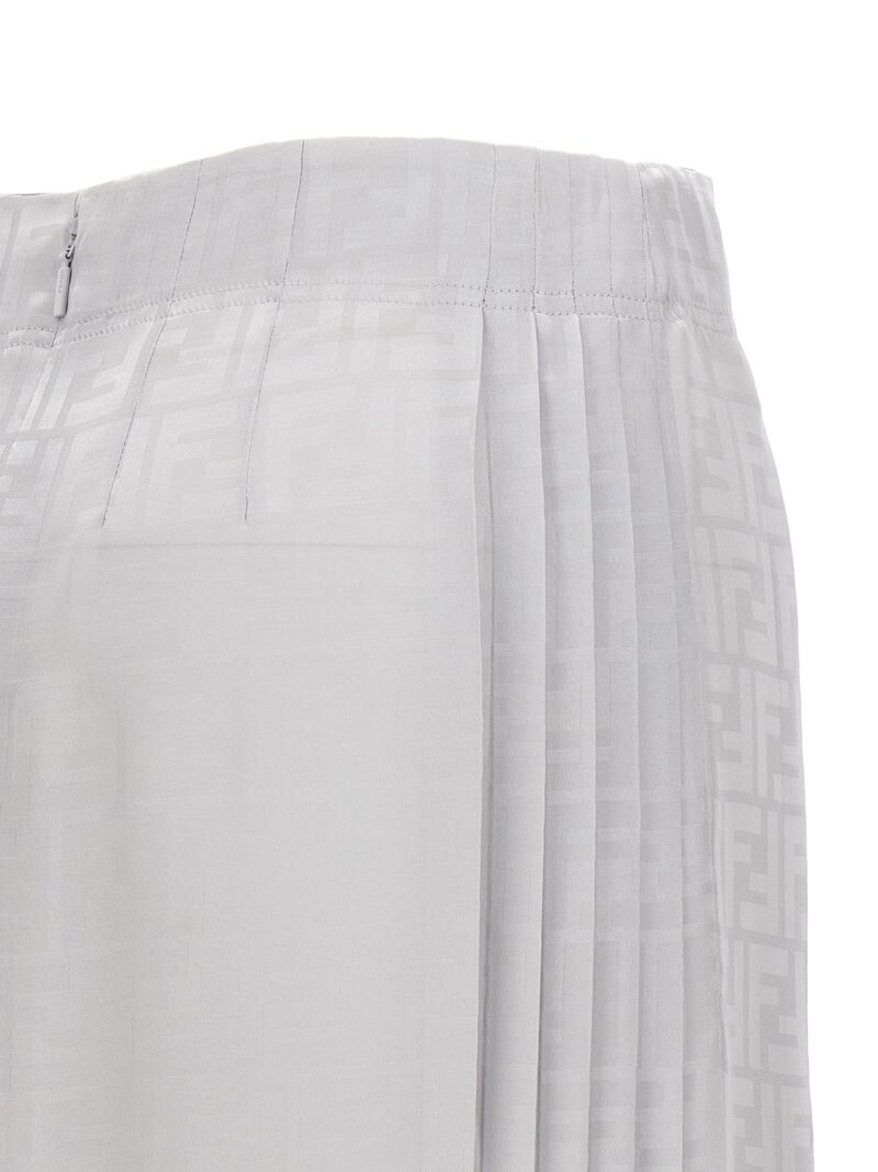 FF skirt 100% silk FENDI Silver