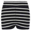 Striped knitted shorts AMI PARIS White/Black