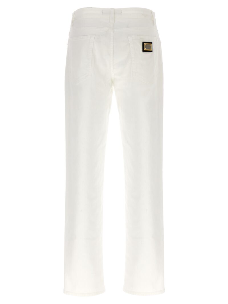 Logo plaque jeans FTCS0DG8IB7S9001 DOLCE & GABBANA White