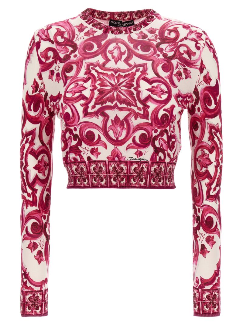 Maiolica sweater DOLCE & GABBANA Fuchsia